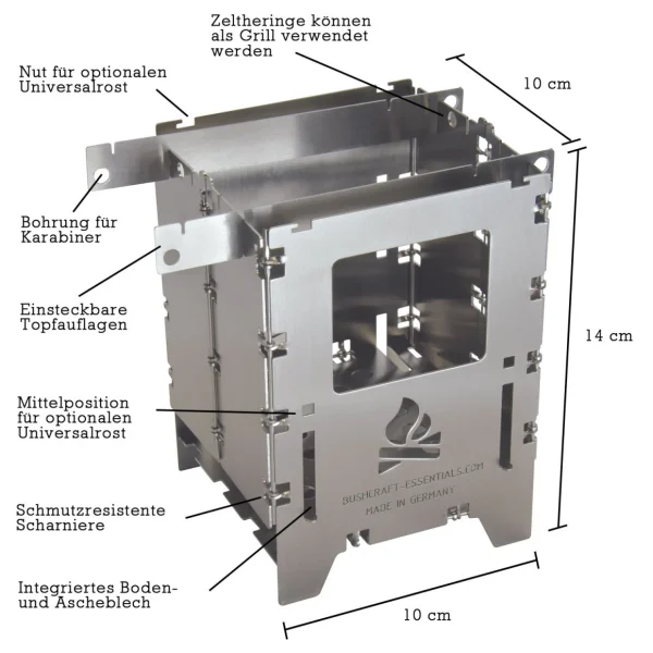 Bushcraft Essentials – Bushbox LF – Réchaud à Combustible Sec ultratendance 3